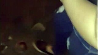 chubby latina milf in lingerie rides doggystyle outdoors as street prostitute