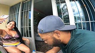 i finally saw my stepsister after so long, squeezed her white booty, then she changed into something comfy - jhodez1