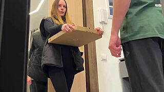 the delivery girl ate my pizza and now shes working it off with her body