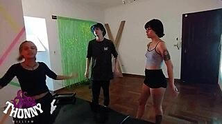 massagista podolatra part2 hints at milf masseuse with pretty feet and big cock fetish backstage