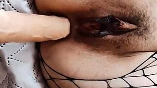 Whoa, double masturbation leads to intense doggy style sex with close-up anal assfucking for this milf!