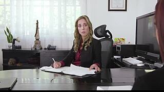 Does The Job Interview Really Turn Into A Wild Freeuse Sex Session With Boss And Coworker In This 3some?