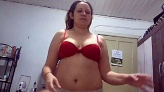 Blonde chubby Melissa Alecxander deepthroats big cock in ménage with Roberto Alecxander and Paty Bumbum. Bisexual couple chokes and gags until orgasm.