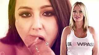 Busty milf neighbor said she needed a massage and then tasted my cock with deepthroat blowjob.