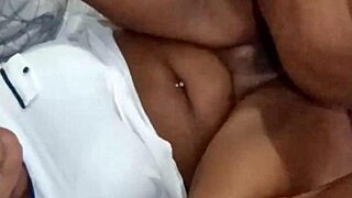 Latina BBW With Saggy Big Natural Tits Gets Ass Worship In Lingerie During Homemade Cuckold Massage