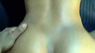 She masturbates and squirts then gives him hot blowjob that ended in missionary fuck & cumshot with ebony couple