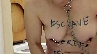 omg i'm turning into this humiliated french maid slave licking the toilet in public bondage 😳