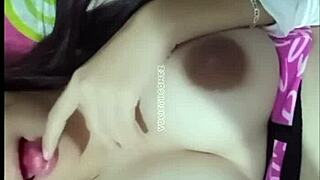 Colombian Babysitter Plays With Huge Dildo And Flashes Big Tits