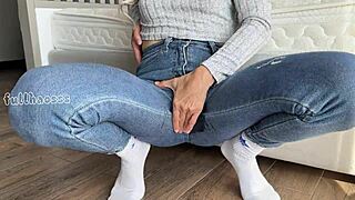 Oh God, Stepmom Cums And Squirts In Tight Wet Leggings!