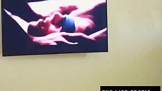 Stunning redhead surprisingly whips her own ass in leather corset until reaching explosive orgasm solo