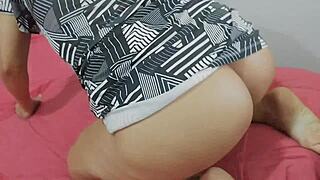 i felt so horny at work but my husband made me show ass and asshole on webcam