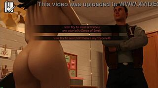 Monster college sex gameplay contrasts with android milf pussy licking