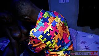 secondary school girl seduces her young 18+ neighbor for a quick fuck in the bedroom. she rides him in cowgirl with her big natural tits bouncing during their first time sex.