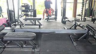 I fucked that hot brunette Kel Macettare right in the condo gym
