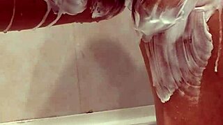 naked stepsister gets caught in the shower with big tits exposed!