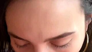 petite brunette latina lingerie model takes hard anal pov fuck with huge creampie