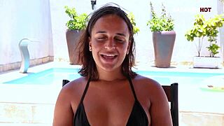 I remember interviewing that hot teen Maya Pimentinha. She bent over for doggystyle anal pov riding on my big cock.