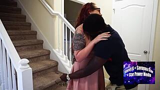 Unexpected Passion Ignites When Savanna and Aces Dive into Intense Interracial Couch Action After Date