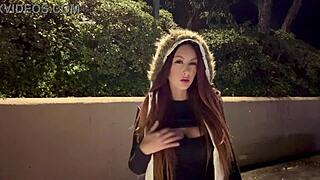 i love my italian big tits milf artemisia love during her late night smoke sesh with long hair fetish