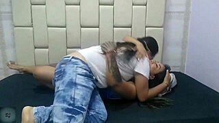 uh, my stepmom gives me this good fucking for being the best in studies, like part 1 with ass licking and hardcore lesbian action