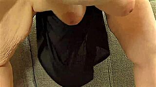 Cum watch this 50-year-old busty MILF work out in leggings showing off her big fat white ass and wide open pussy up close.