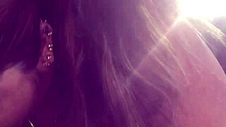 this milf is licking that dick with close up sucking and handjob moves