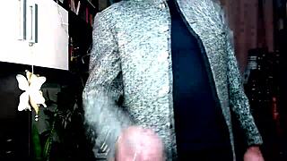 Perky Masturbations of Curvy Mature Russian Beauty with Big Natural Tits and Wet Shaved Pussy in Armchair