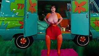 Granny Velma Dinkley Feels No Mystery In Cosplay Fingering And Pussy Licking Orgasm Session