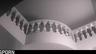 Sexy white lingerie on sensual brunette milf for romantic anal fucking!