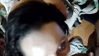 Argentinian Milf Delivers Intense Blowjob with Small Tits and Sexy Toys in Amateur Scene