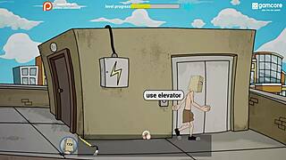 In this parody game fuckerman explores wild campus adventures with bbw milf