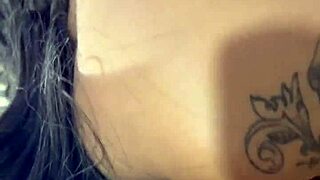 Brunette latina milf gets anal fucked without condom during striptease massage until cum in asshole