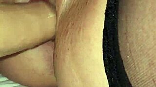 Wife Takes Big Cock Dildo Deep in Shaved Pussy with Cum