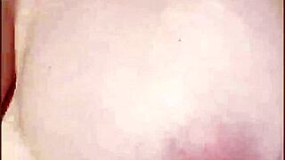 I felt so thrilled and exposed flashing my big natural tits while driving with my hubby in the car for some risky fun.