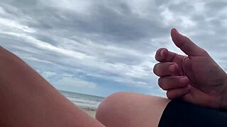 busty stranger milf gives handjob and makes me cum publicly in front of everyone with her big tits