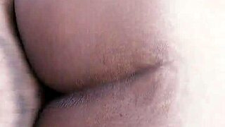 Big booty on da porch, wanna take these backshots from big black cock in amateur ebony fucking pt 1?