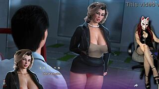 in this episode boobs pop out at the movies while the milf in cosplay skirt flashes upskirt publicly