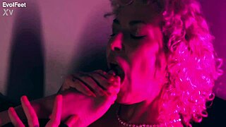 are these two queens just teasing with feet licks hairy armpits and wet pussy play?