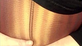 i just got back from the gym in my miniskirt and couldn't resist masturbating hard, ripping my skirt from pure horniness
