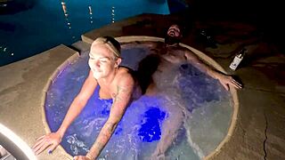 Hot Tub Sex With Blonde Cheating Wife Deliah Grace! Bent Over Creampie In Jacuzzi Wca Productions.