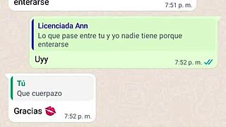 My stepmom sends flirty messages on WhatsApp sparking wild desires
