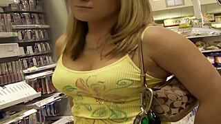 skylar gets really close with her neighbor in lingerie and fishnets