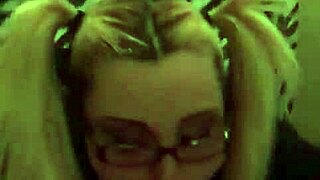 Amateur Blowjob From Nerdy Pigtail Teacher In POV