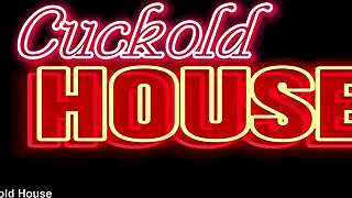 i'm a married milf riding young guy's cock while cuckold husband watches on phone.