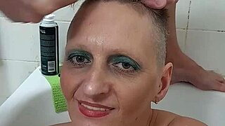 i love how german milf sandra gets that hot cumshot right on her face