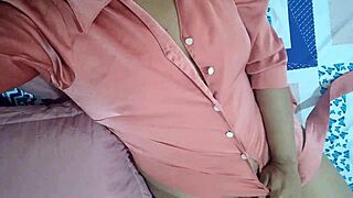 Young mexican girl spreads big pussy lips and squirts in homemade solo masturbation with vibrator