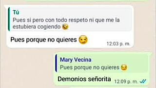Desnudando A Doña Mary Cuando Su Esposo Se Va
