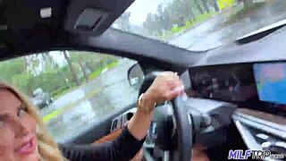 Big Tit Blonde Milf Picked Up for Deepthroat Cumshot Sex on Cock