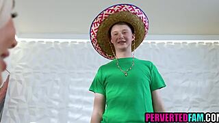 Why does this fat ass milf stepmom seduce her stepson for taboo sex on Cinco de Mayo?