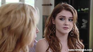 Petite teen 18+ stepsister Rosalyn Sphinx gets new fuck toy from stepmom